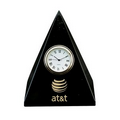 Pyramid Clock - Jet Black